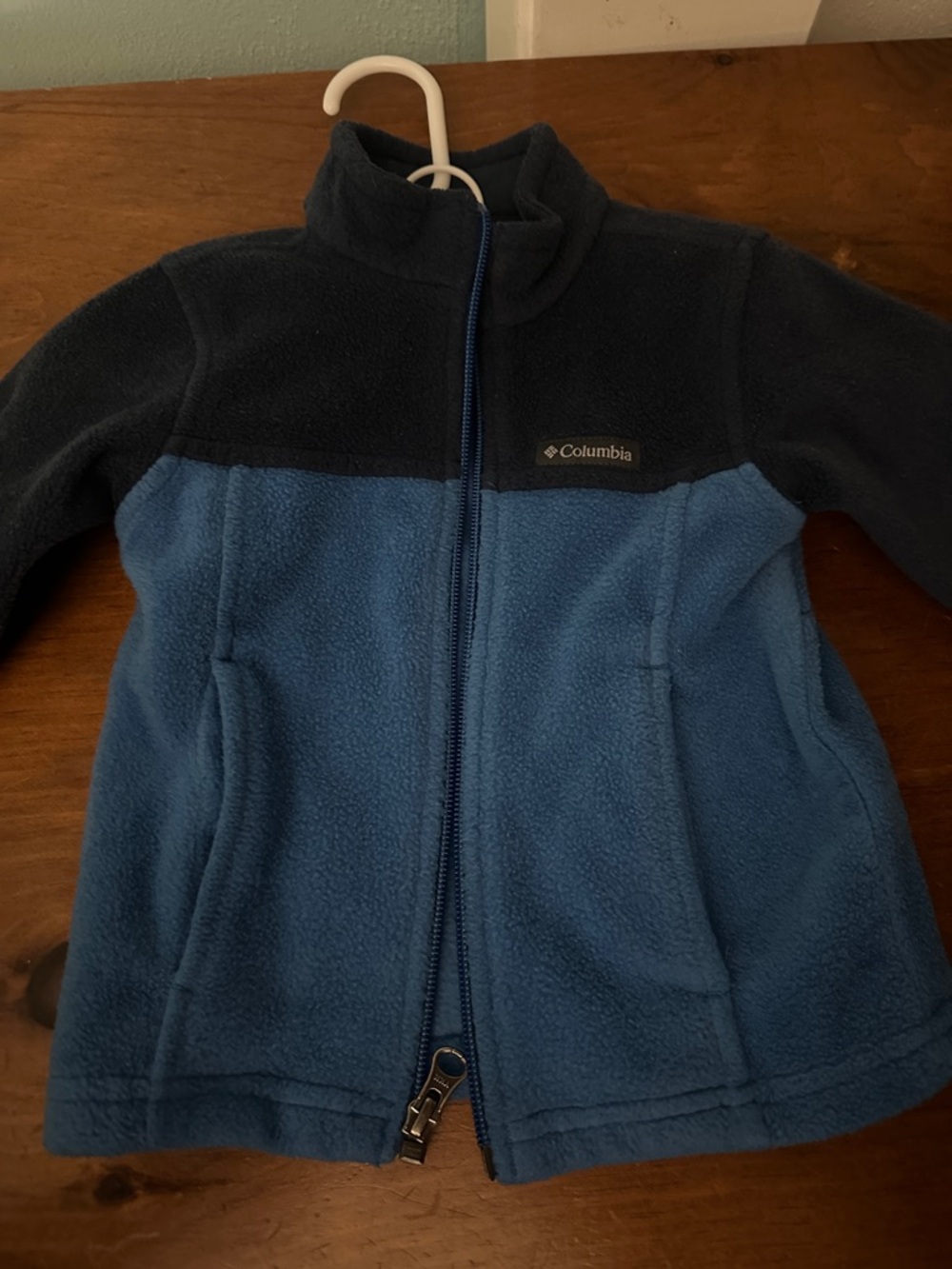 Columbia Navy and Light Blue Fleece Jacket